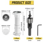 Door Peephole  Door Viewer Peephole Fit 1-2 5   To 2-2 5   Door  White
