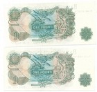 Bank Of England Great Britain 1 Pound      2 Pcs Choice U