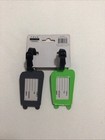 2 Pc Luggage Tags Green And Grey Color Set Buy One Get One