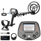 Metal Detector For Adults - High Accuracy Rechargeable Gold Finder With Gray