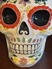 Day Of The Dead Skull Mexican Pottery  Folk Art 8    Decor Mariachi Sombrero