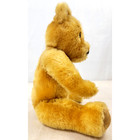 Vintage English Mohair Teddy Bear Jointed Glass Eyes Worn Paw Pads England