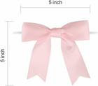 60 Pcs 5  Satin Ribbon Twist Tie Bows For Gift Wrapping And Events  pastel 