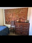 Antique 19th Century Large 7 5 x5  Hand Woven French  Hunting Scene Tapestry