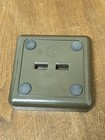 Vintage Hard Plastic Mcdonald Design 5  Ashtray Dark Brown    t11-150 