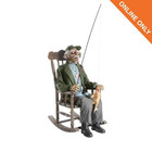 6 5 Ft Dead Water Animated Led Fisherman In Rocking Chair