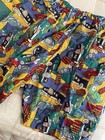 Vintage 90s Y2k Zoodles Outfit Set Shorts Shirt Jeweled Cars Yellow Sz 5-6