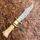 Custom Handmade Damascus Steel 15 Inches Bowie Knife - Hunting Knife Bone Knife 