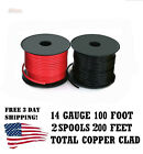14 Gauge Wire Red   Black Power Ground 100 Ft Each Primary Stranded Copper Clad