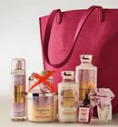 Bath   Body Works Champagne Toast Tote With Lotion  Mist  Candle  Wallflower