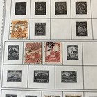 Mexico Stamps On Album Page Statues  Architecture  Coah Son Cancel