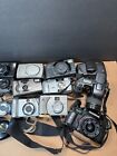 Lot Of 15 Canon  Sony  Olympus And More Dslr   Film Cameras For Parts Lot   