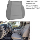 Driver Side Bottom Replacement Cloth Seat Cover Gray Compatible With Ford F150 X