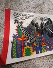 San Diego Zoo Wild Animal Park Vintage Souvenir Pennant Banner Flag  tourism 