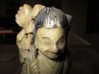 Chinese Soapstone Hand Carved Figurine Of Shouxing 8 5  Tall Unique