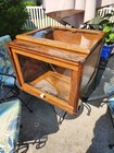 Antique Unbranded Glass   Tiger Oak Top Section Usa Very Old Glass 18x17x13