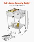 Vevor Commercial Propane Steam Table 6-pan Outdoor Food Warmer Stainless Steel