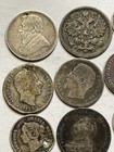 1800   s World Silver Coins - Damaged cleaned