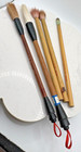 Five Artists Calligraphy Japanese Ink Brushes Writing Scrollwork Painting Letter