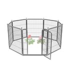  Garden Fence With Door  32in h  X 18ft l  32in h  X 18ft l  7 Panels   1 Gate