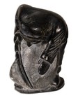 Inuit Hunter W Tool Signed Hand-carved Soapstone Sculpture Native Canadian Art