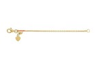 3  14k 1 5mm Adjustable Cable Yellow Gold Lobster Clasp Necklace Chain Extender