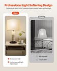 Drum Lamp Shade 2 Set 16 X 16 X 12 In Round Lampshade With Harp  off-white 
