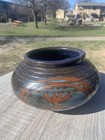 Vintage Or Antique Chinese Japanese Pottery  3 Legs Glazed