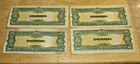 World Bank Note 1944 Philippines 10 Pesos Japan Occupation Lot Of 4