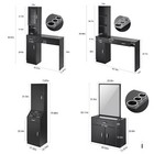 Salon Station Wall Mount Barber Stylist Station For Hair Stylist Beauty Spa