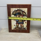 Vintage Wood Plaque Love Comforts Like Sunshine After Rain Hummel Style 7x9 Art