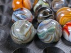 Jabo   Das Contract Run Lot Of 9 Marbles - Marble Lot Aventurine Gold Etc