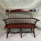 Vintage Collectors Lane  Miniature Windsor Doll Wooden Bench 16 5   