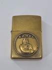 Vintage Zippo Camel Brass Lighter 1932   1992     Engraved Rfb     No Spark     W  Case