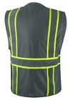 Grey Two Tones Safety Vest  with Multi-pocket Tool