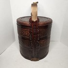 Maitland Smith Chinese 3 Tier Stacking Woven Cane Vintage Bride Wedding Basket 