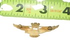 Orig  Wwii Italian Air Force Pilot Wing Pin Back Full Size Johnson Milano Ca14