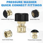 1-pack M22 15mm Female To 1 4 Inch Female Pressure Washer Quick Connect Fittings