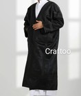 Farwa Bisht Black Coat  Unique Fur  Arab Style Winter Coat  Warm Heavy  Unisex