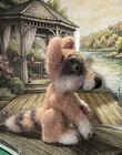 Mini Needle Felted Raccoon