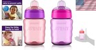 Philips Avent Easy Sippy Cup Set For Toddlers 9oz  Spill-proof  2 Pack  Pink    