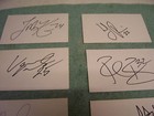 10 Autographs Past Buffalo Sabres Nhl Players  Ruff  Satan  Ray  Primeau  More