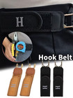2pcs Tactical Metal Hook Elastic Belt Buckle-less Invisible Waist Belt Closure