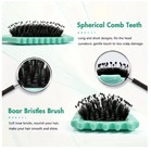 Women Bounce Curl Defining Brush Boar Bristle Hair Brush Styling Comb Tool New
