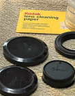 Lot Of Vintage Camera Accessories Canon End Caps  Hoya Filters  Other Stuff