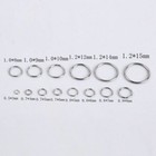 100-200pcs Stainless Steel Open Jump Rings Jewelry Making Connectors Split Ring