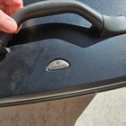 Vintage Samsonite Hard Shell Train Case Makeup Cosmetic Black W mirror   Tray