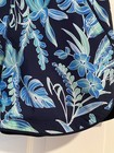 Lands End Women s 8 Navy Floral Swim Shorts 5  Shorts