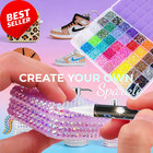 40000pcs Resin Jelly Rhinestones Kit 40 Colors 3mm Flatback Gems Diy