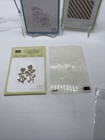Stampin  Up Sizzix Big Shot 1 Stripes 2 Flower Embossing Folders Lot Retired New